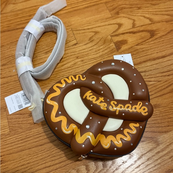 Kate Spade 3D Pretzel Bag in Brown and Cream